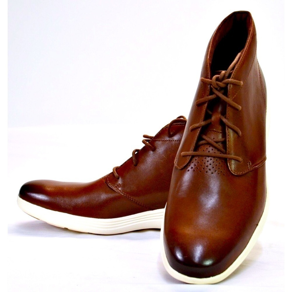 NWOT Cole Haan Original Grand Chukka Leather Boot British Tan Size 9.
